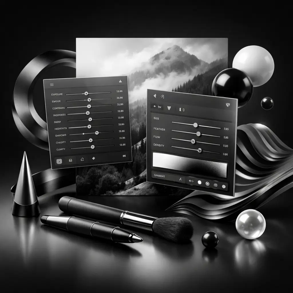 Black and White Brushes